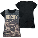 Junior Cap Sleeve 100% Poly Black Back