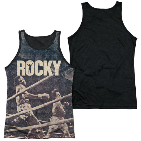 Adult 100% Poly Tank Top Black Back