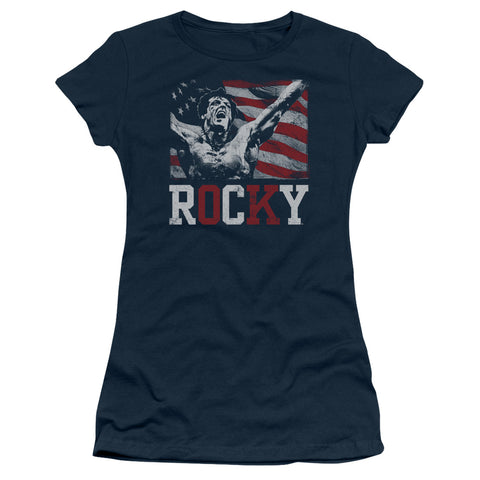 Rocky/flag Champion-s/s Junior Sheer-navy-sm