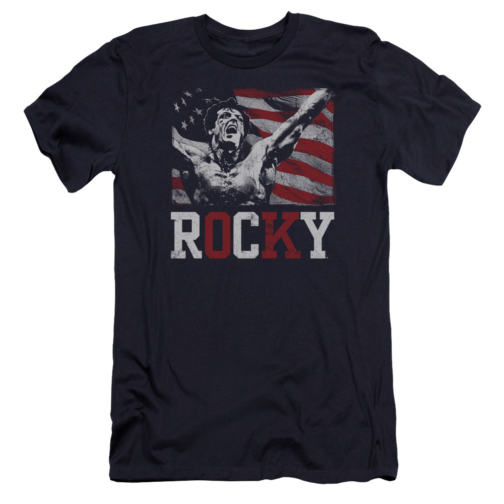 Rocky/flag Champion-hbo S/s Adult 30/1-navy-sm
