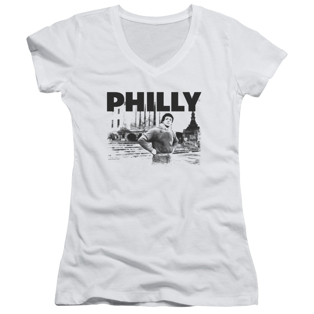 Rocky/philly-junior V-neck-white