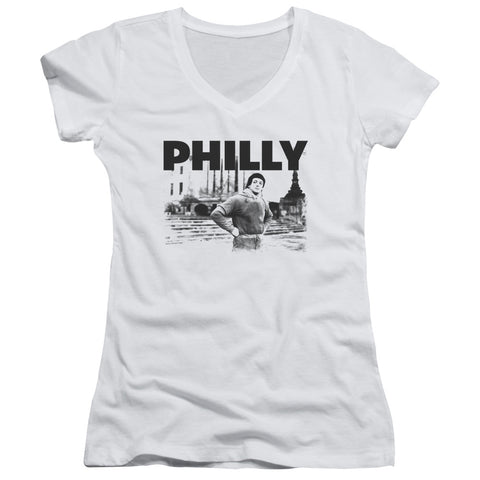 Rocky/philly-junior V-neck-white
