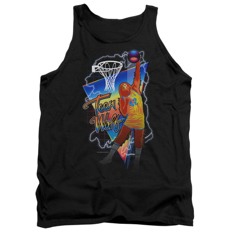 Teen Wolf/electric Wolf-adult Tank-black-sm