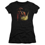 Juniors Sheer Cap Sleeve