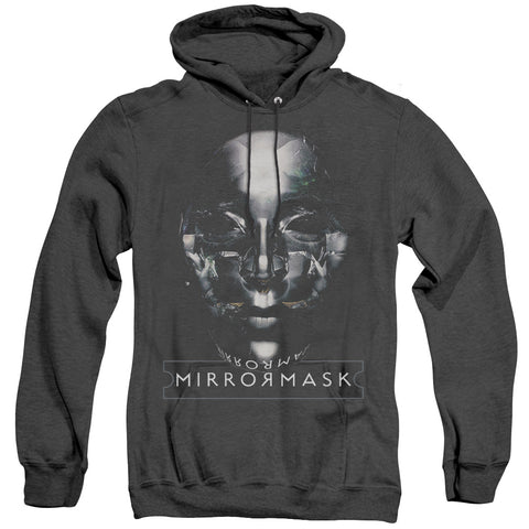 Mirrormask/mask - Adult Heather Hoodie - Black - Sm