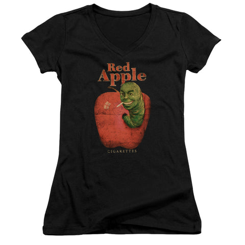 Pulp Fiction/red Apple-junior V-neck-black-sm