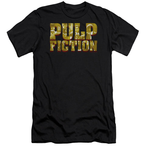 Pulp Fiction/pulp Logo-hbo S/s Adult 30/1-black