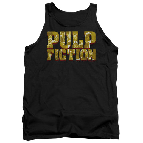 Pulp Fiction/pulp Logo-adult Tank-black