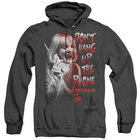 Scream/dont Hang Up-adult Heather Hoodie-black-sm