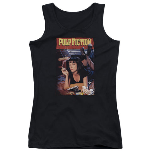 Pulp Fiction/poster-juniors Tank Top  -black