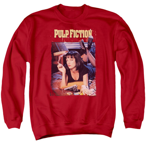 Pulp Fiction/poster-adult Crewneck Sweatshirt-red