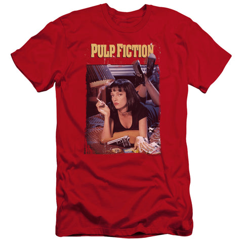 Pulp Fiction/poster-hbo S/s Adult 30/1-red-sm
