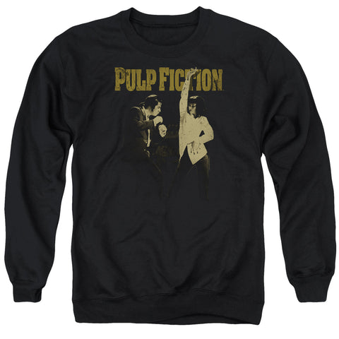 Pulp Fiction/i Wanna Dance-adult Crewneck Sweatshirt-black-sm