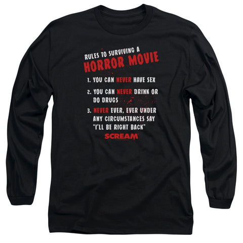 Scream/rules-l/s Adult 18/1-black