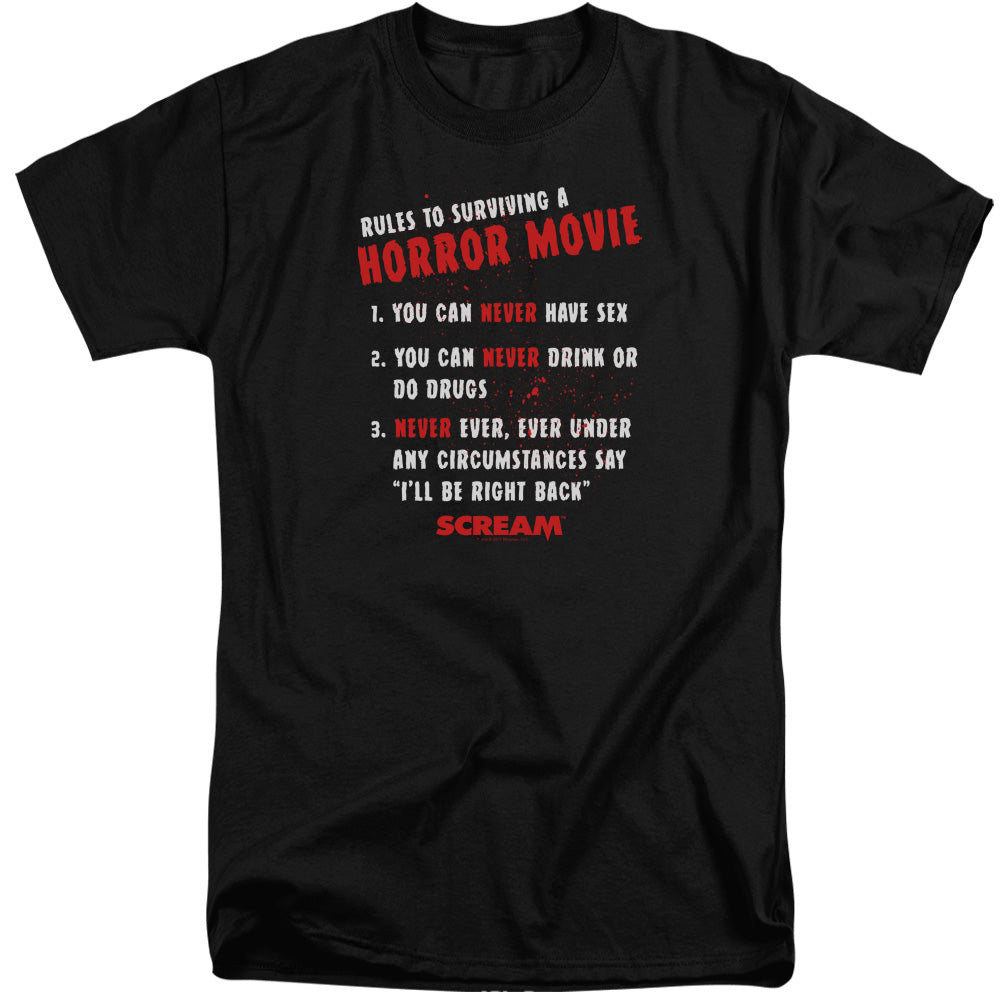 Scream/rules-s/s Adult Tall 18/1-black