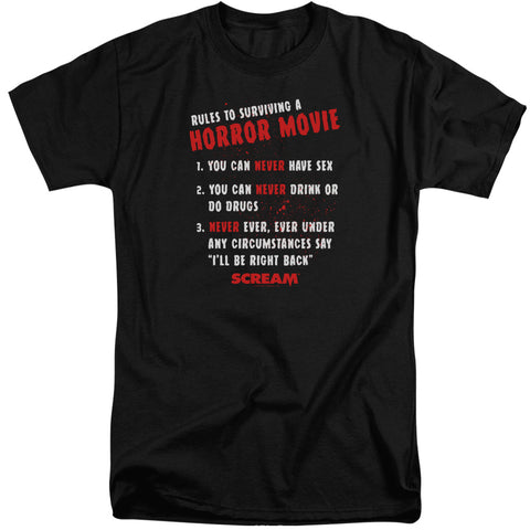 Scream/rules-s/s Adult Tall 18/1-black