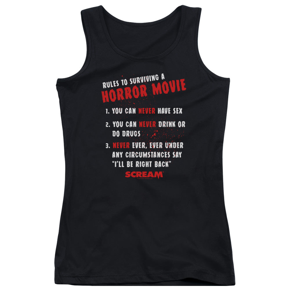 Scream/rules-juniors Tank Top  -black