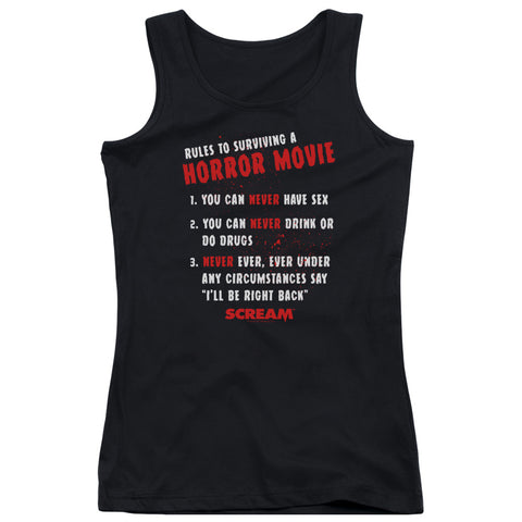 Scream/rules-juniors Tank Top  -black
