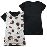Junior Cap Sleeve 100% Poly Black Back
