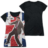 Junior Cap Sleeve 100% Poly Black Back