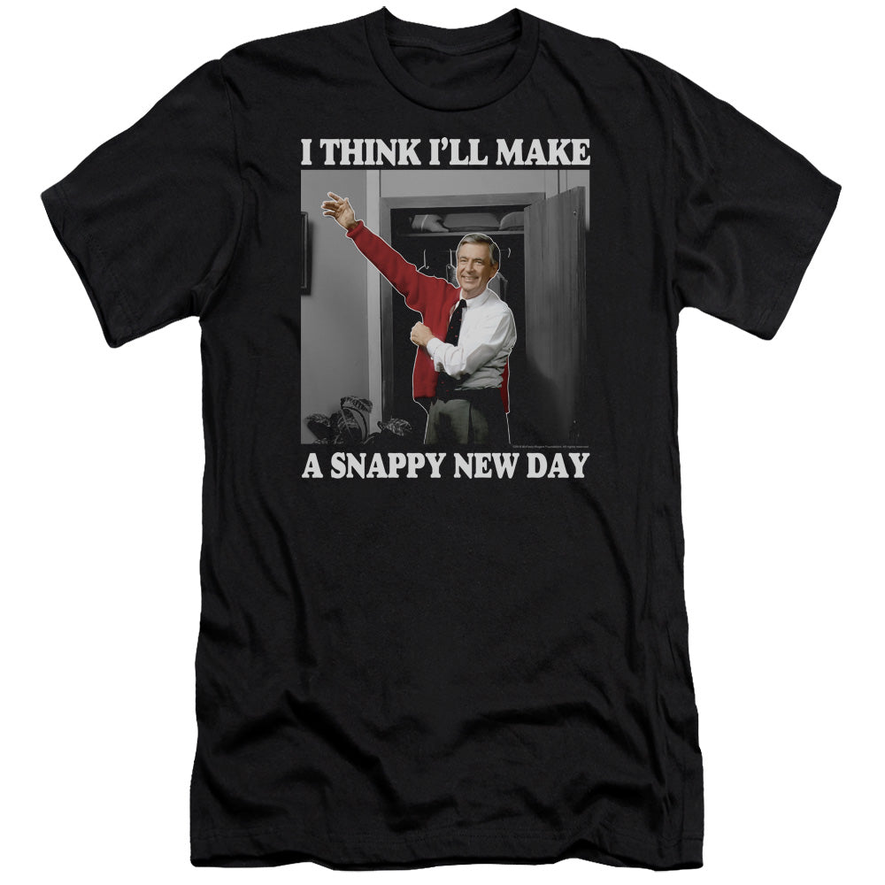 Mister Rogers/a Snappy New Day-s/s Adult 30/1-black