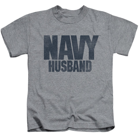 Navy/husband-s/s Juvenile 18/1-athletic Heather
