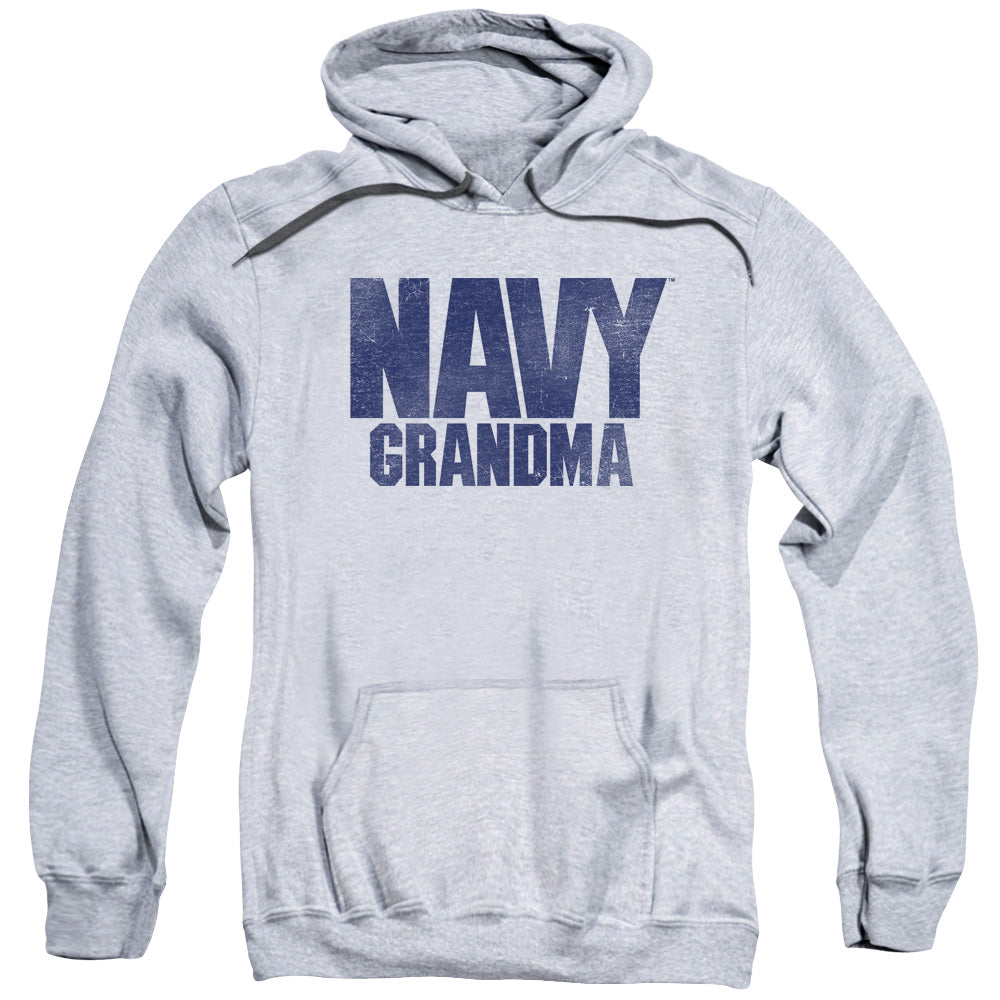 Navy/grandma-adult Pull-over Hoodie-athletic Heather