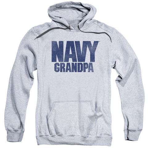 Navy/grandpa-adult Pull-over Hoodie-athletic Heather