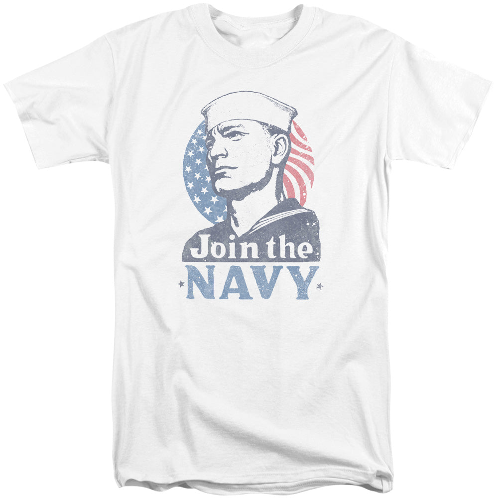 Navy/join Now-s/s Adult Tall-white