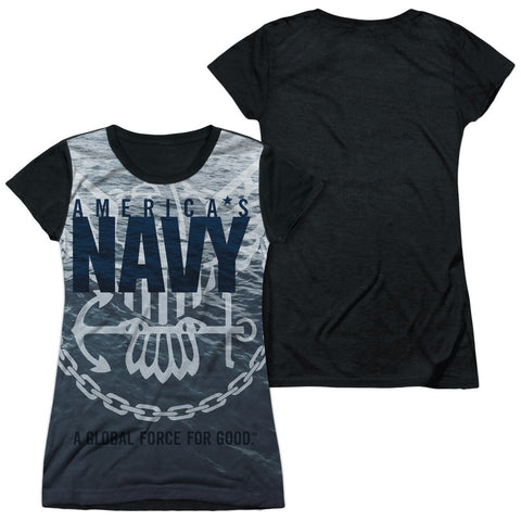 Junior Cap Sleeve 100% Poly Black Back