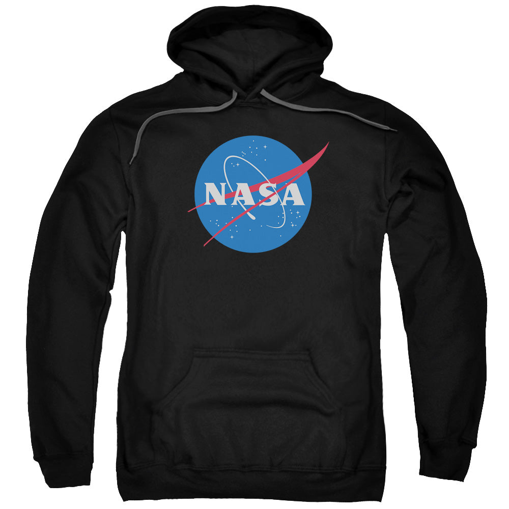 Nasa/meatball Logo-adult Pull-over Hoodie-black