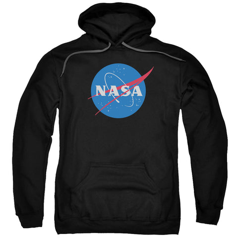 Nasa/meatball Logo-adult Pull-over Hoodie-black