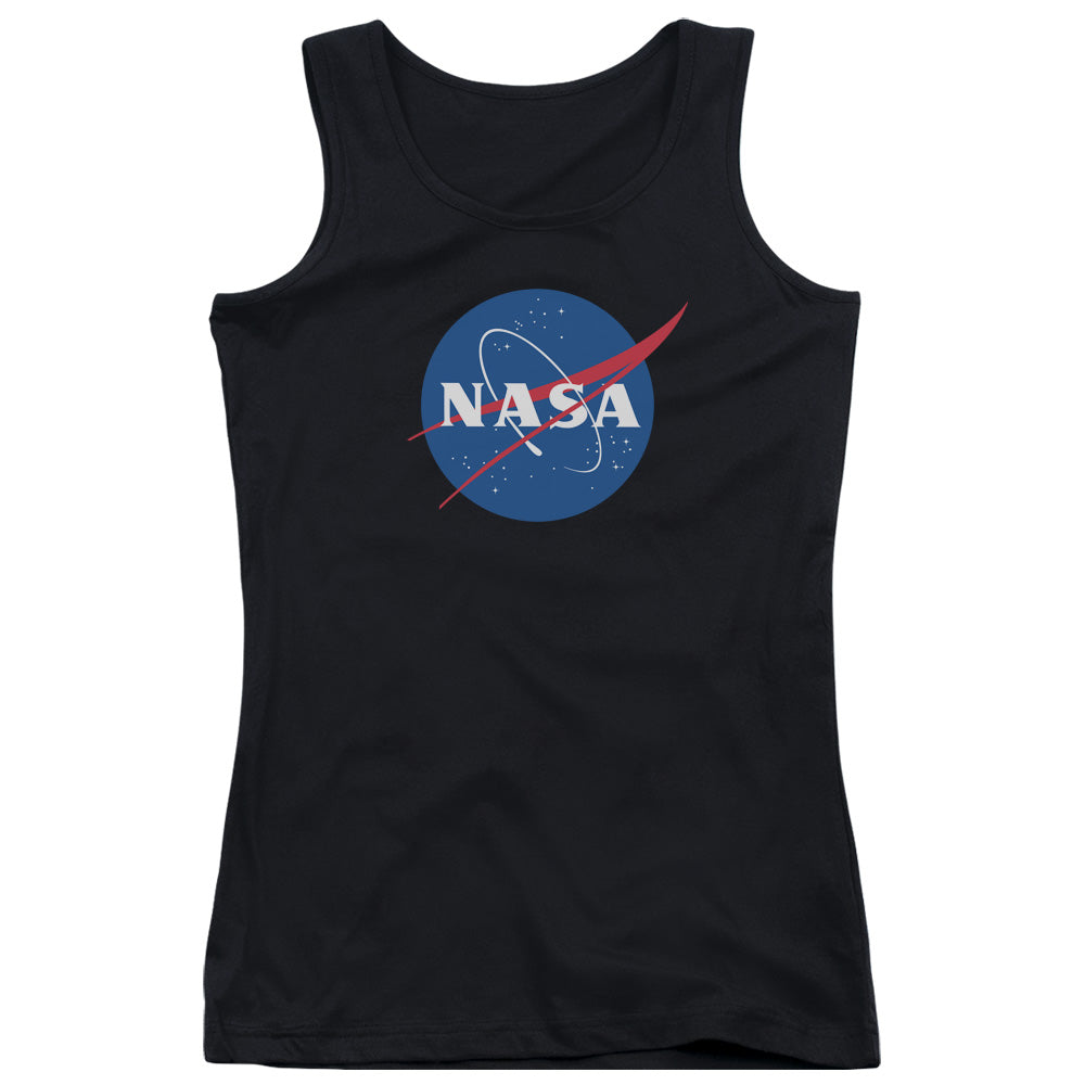 Nasa/meatball Logo-juniors Tank Top  -black-sm