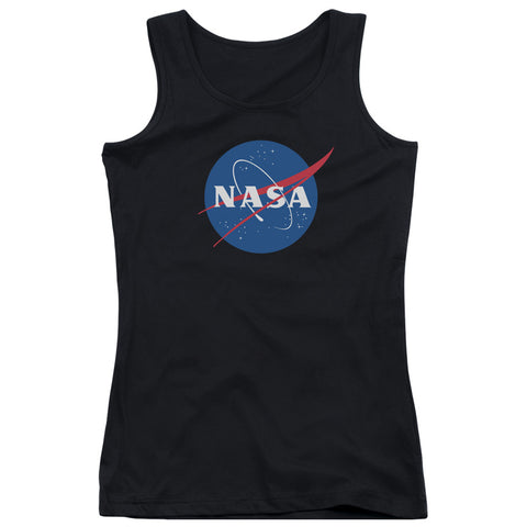 Nasa/meatball Logo-juniors Tank Top  -black-sm