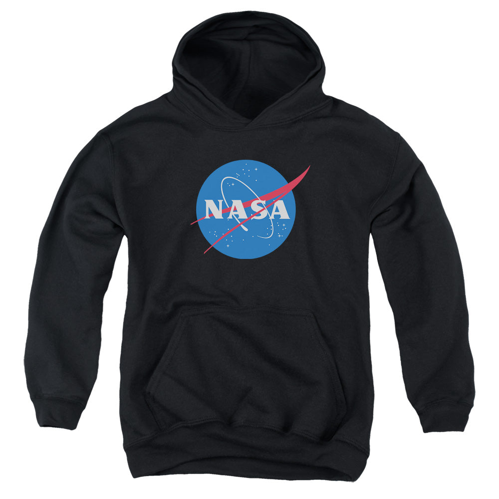 Nasa/meatball Logo-youth Pull-over Hoodie-black