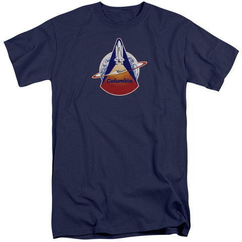 Nasa/sts 1 Mission Patch-s/s Adult Tall 18/1-navy