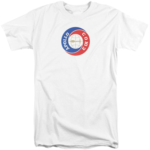 Nasa/apollo Soyuz-s/s Adult Tall 18/1-white-xl