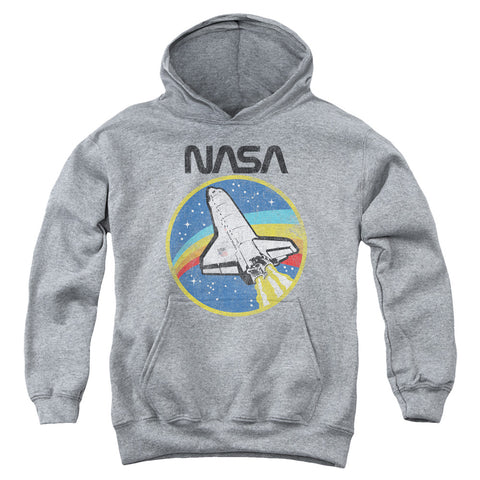 Nasa/shuttle-youth Pull-over Hoodie-athletic Heather-sm