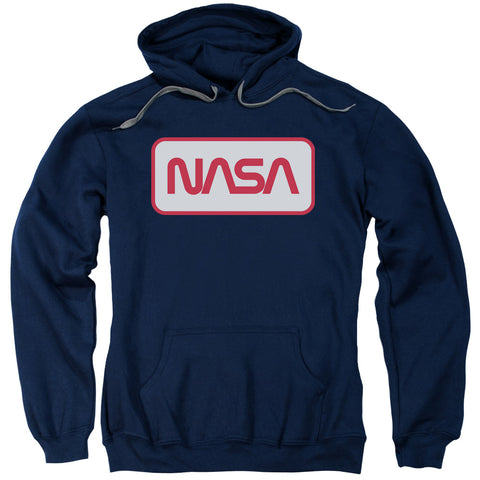 Nasa/rectangular Logo-adult Pull-over Hoodie-navy