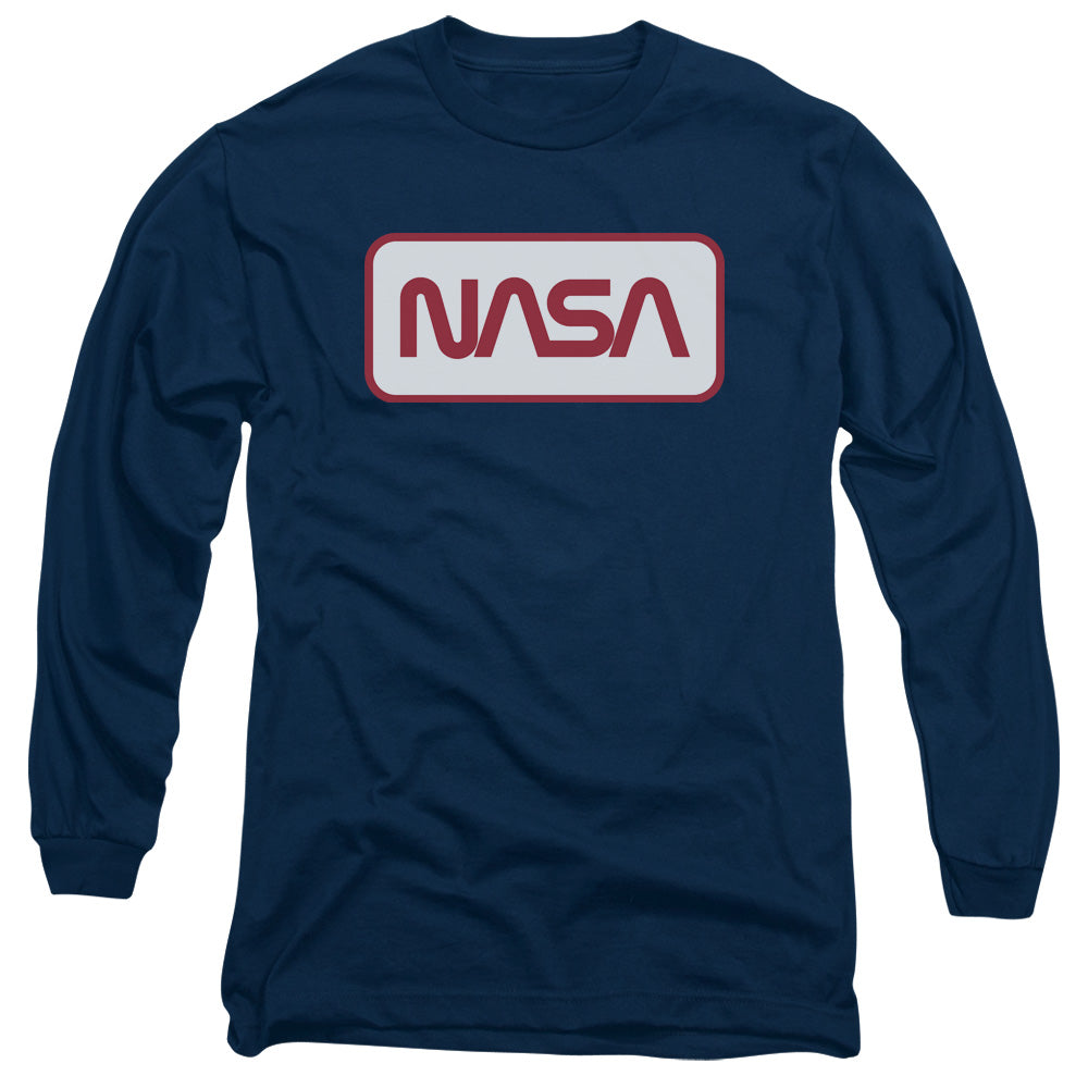 Nasa/rectangular Logo-l/s Adult 18/1-navy-sm
