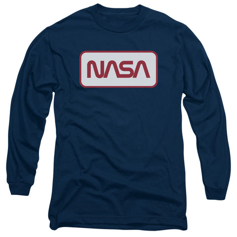 Nasa/rectangular Logo-l/s Adult 18/1-navy-sm