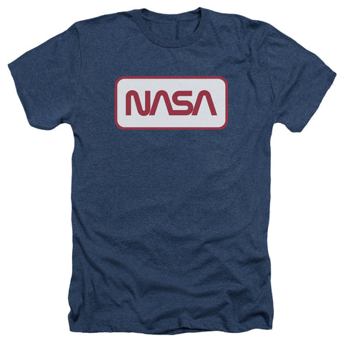 Nasa/rectangular Logo-adult Heather-navy
