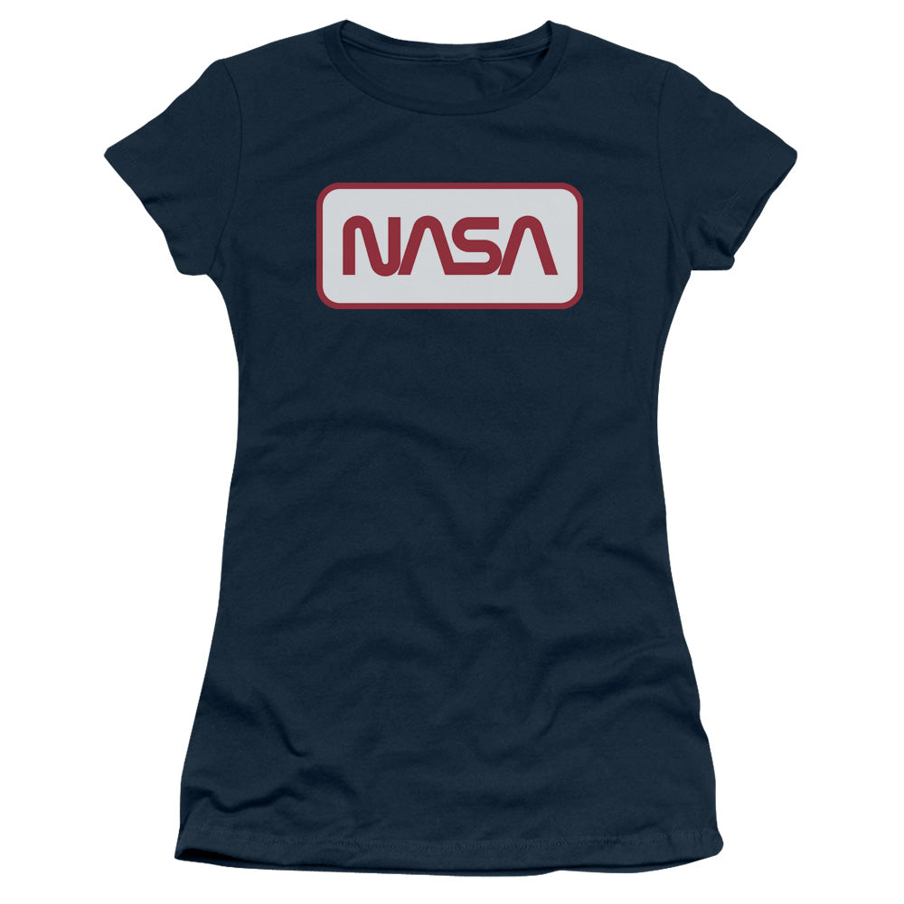 Nasa/rectangular Logo-s/s Junior Sheer-navy