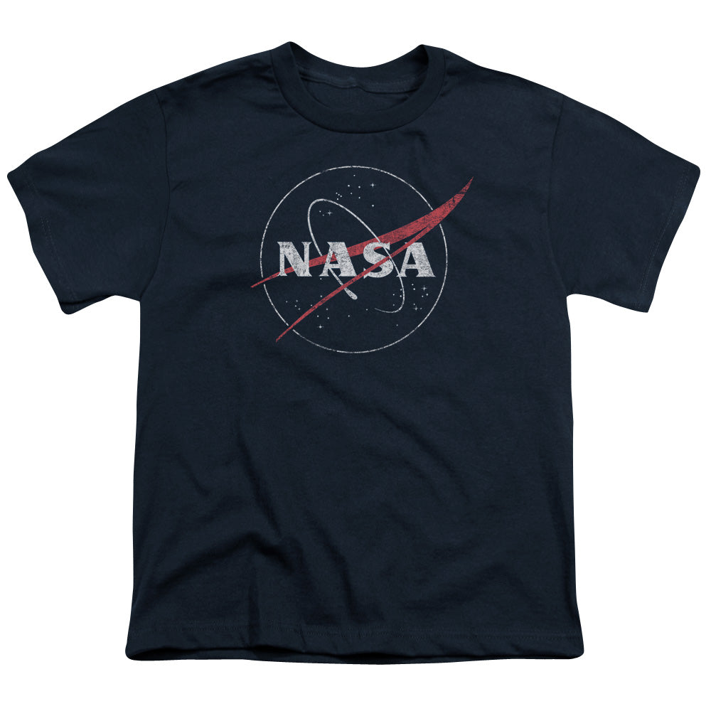 Nasa/distressed Logo-s/s Youth 18/1-navy
