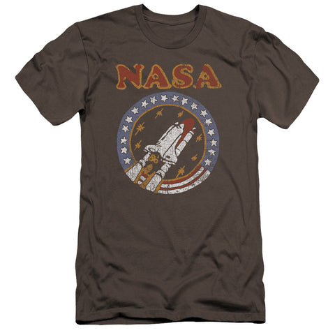 Nasa/retro Shuttle-hbo S/s Adult 30/1-charcoal