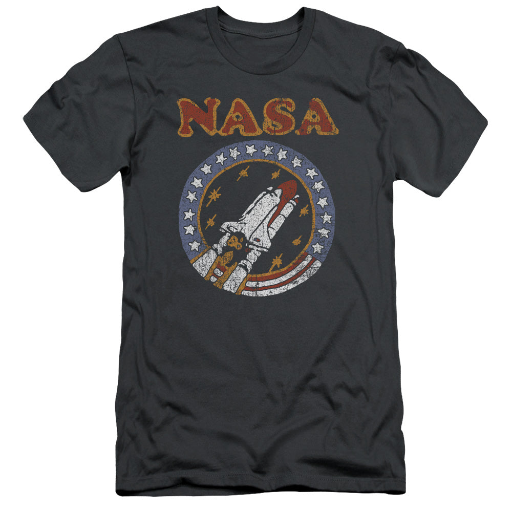 Nasa/retro Shuttle-s/s Adult 30/1-charcoal