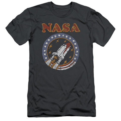 Nasa/retro Shuttle-s/s Adult 30/1-charcoal