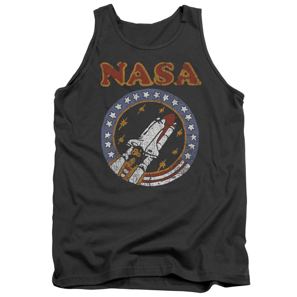 Nasa/retro Shuttle-adult Tank-charcoal
