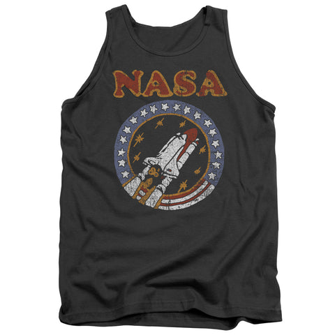 Nasa/retro Shuttle-adult Tank-charcoal