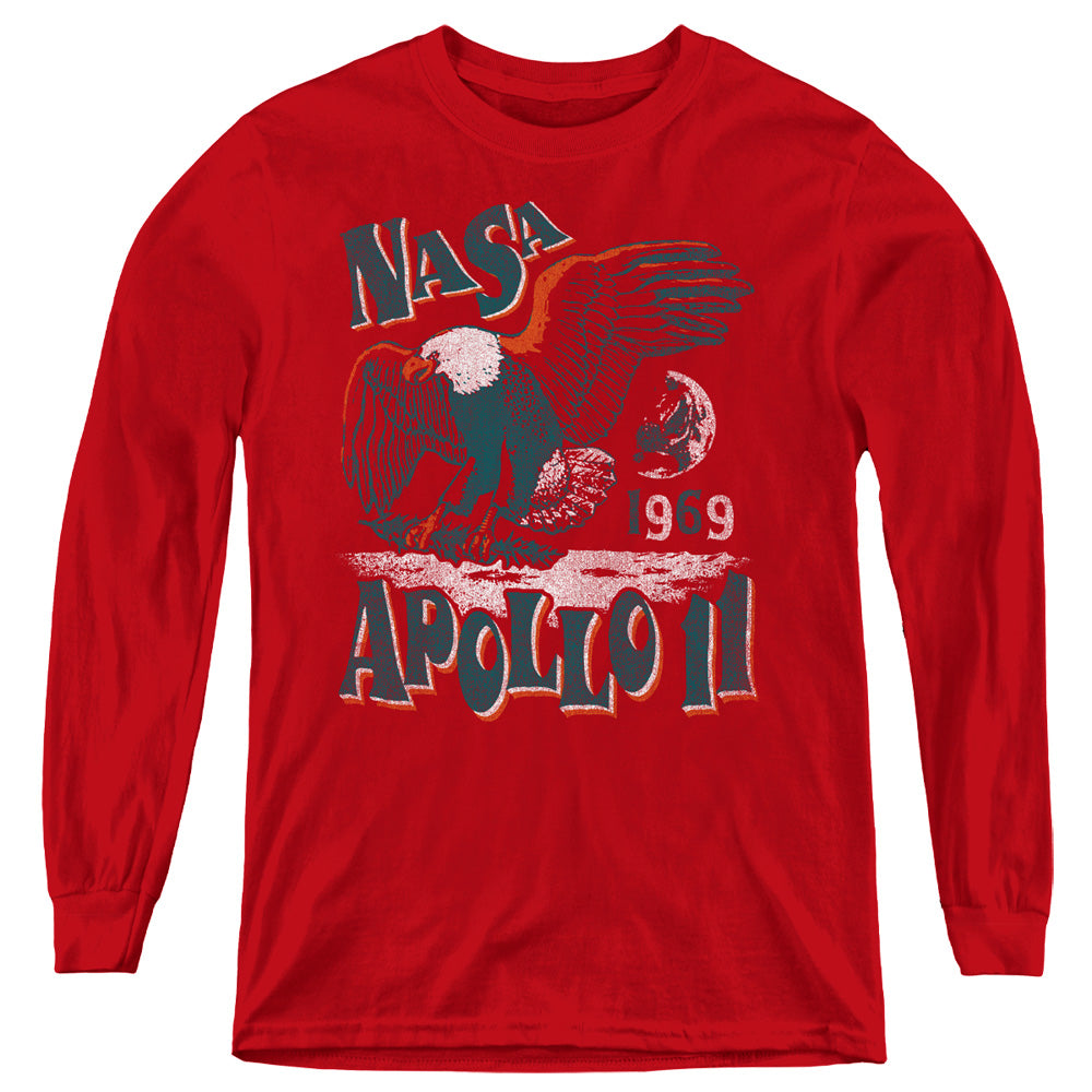 Nasa/apollo 11-youth Long Sleeve-red